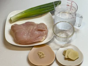 鶏むね肉を下茹でしてから冷凍保存するときに用意するもの