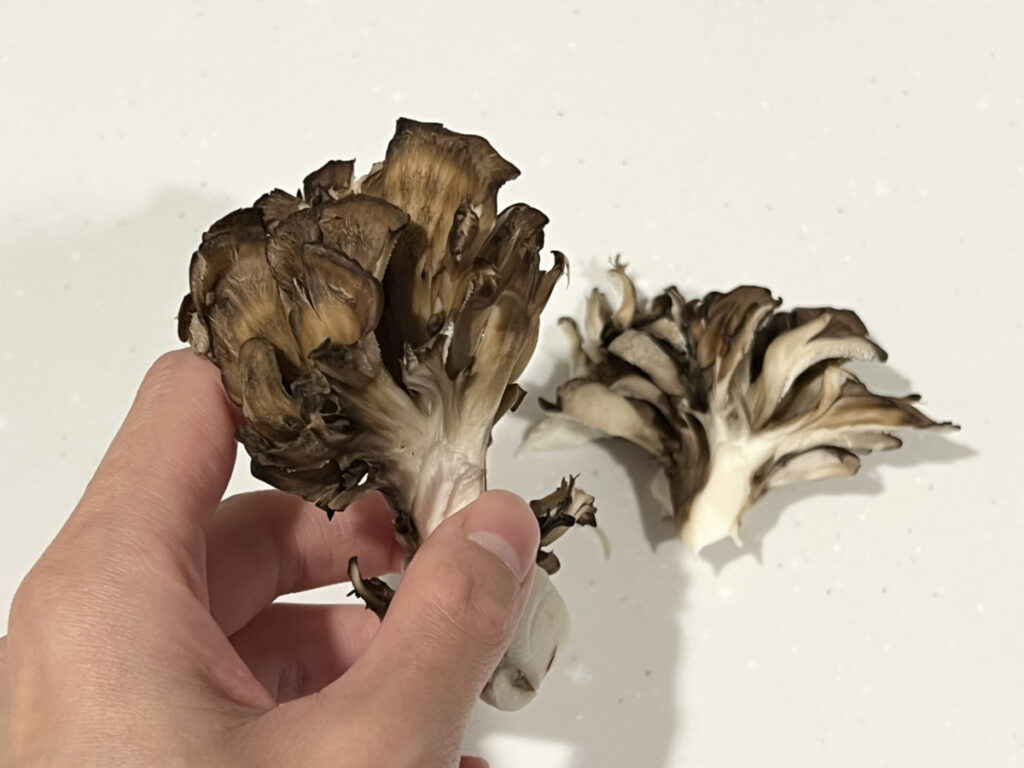 洗わずに食べやすい大きさに手で割く