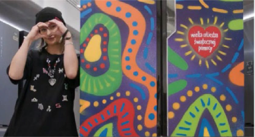 ハイアールポーランドは、イラスト入りの冷蔵庫を慈善団体に寄贈しました。